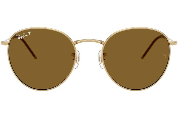 Слънчеви очила Ray-Ban RBR0103S 001/83 Polarized Заоблени Златна