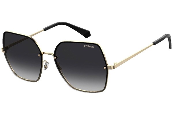 Okulary przeciwsłoneczne Polaroid PLD4091/S 2F7/WJ Polarized Oversize Złote