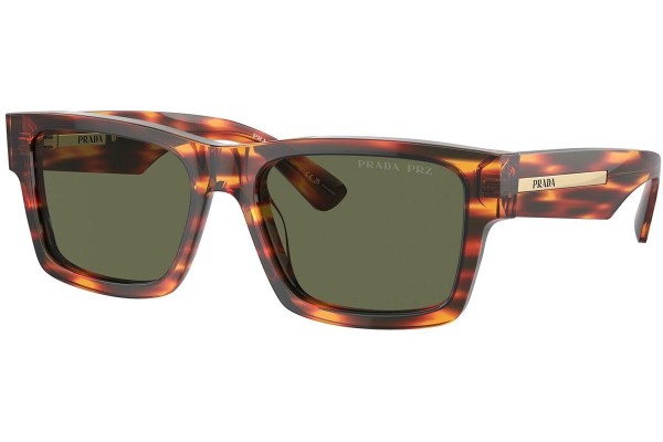 Okulary przeciwsłoneczne Prada PR25ZS 16S03R Polarized Prostokątne Havana