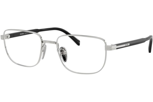 Okulary korekcyjne Prada PRB51V 1BC1O1 Prostokątne Srebrne