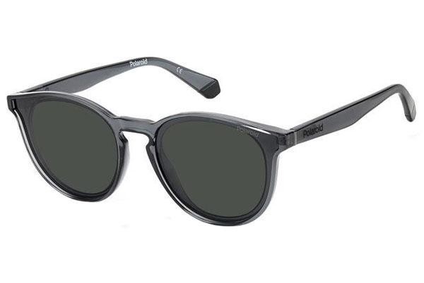 Okulary przeciwsłoneczne Polaroid PLD6143/S KB7/M9 Polarized Okrągłe Szare