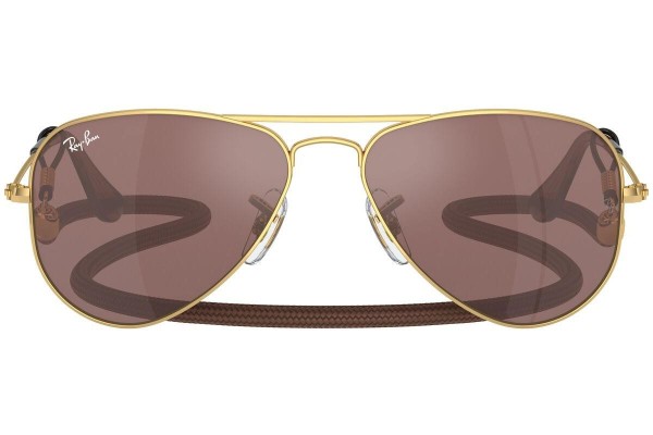 Ochelari de soare Ray-Ban Junior Aviator Junior RJ9506S 223/6G Pilot Aurii