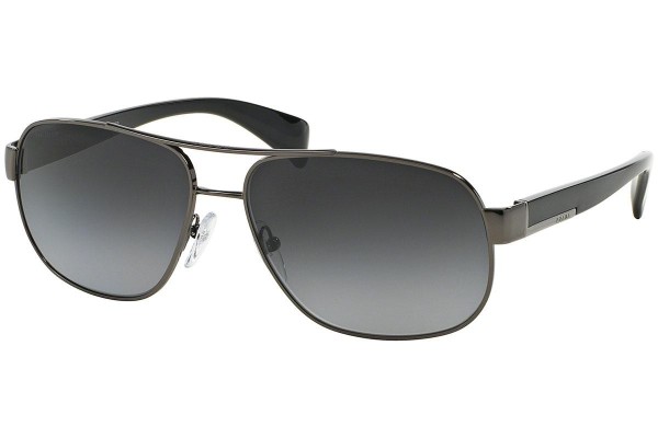 Okulary przeciwsłoneczne Prada PR52PS 5AV5W1 Polarized Pilotki (Aviator) Srebrne