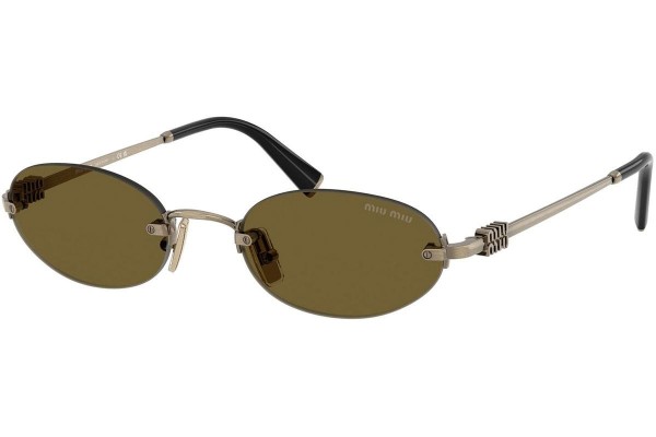 Okulary przeciwsłoneczne Miu Miu MUA54S 26C09Z Owalne Złote