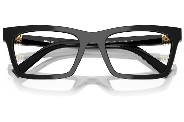 Okulary korekcyjne Miu Miu MU04WV 16K1O1 Kwadratowe Czarne