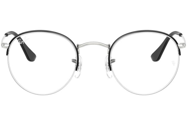 Okulary korekcyjne Ray-Ban Round Gaze RX3947V 3183 Okrągłe Srebrne