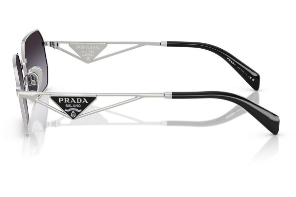 Слънчеви очила Prada PRA51S 1BC90A Правоъгълни Сребърна