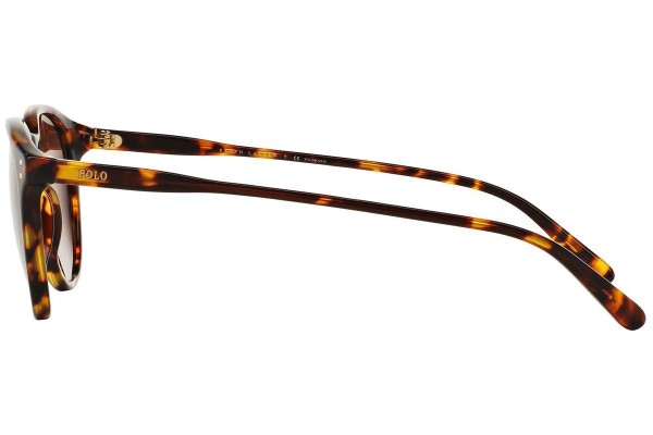 Okulary przeciwsłoneczne Polo Ralph Lauren PH4110 513483 Polarized Okrągłe Havana
