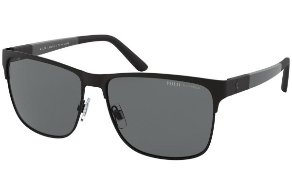 Solbriller Polo Ralph Lauren PH3128 939781 Polarized Firkantet Sort