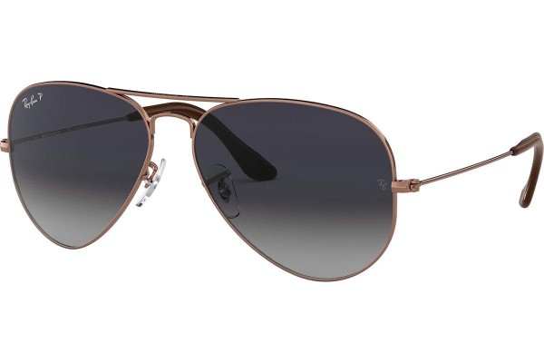 Слънчеви очила Ray-Ban Aviator RB3025 903578 Polarized Пилотни Кафява