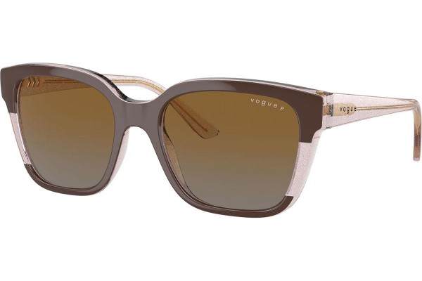 Слънчеви очила Vogue Eyewear VO5558S 3136T5 Polarized Квадратни Кафява