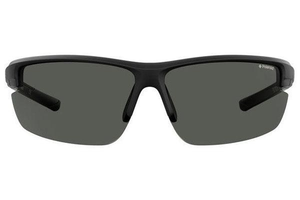Okulary przeciwsłoneczne Polaroid Sport PLD7027/S 807/M9 Polarized Prostokątne Czarne