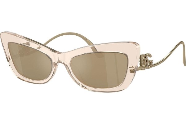 Okulary przeciwsłoneczne Dolce & Gabbana DG4467B 343203 Kocie oczy Beżowe