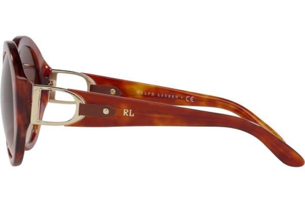 Okulary przeciwsłoneczne Ralph Lauren RL8188Q 502374 Okrągłe Havana