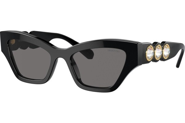 Слънчеви очила Swarovski SK6021 100181 Polarized Око на котка Черна