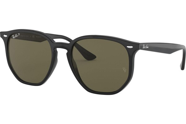 Слънчеви очила Ray-Ban RB4306F 601/9A Polarized Правоъгълни Черна