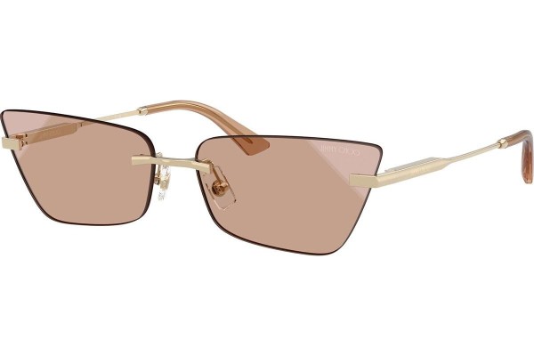 Okulary przeciwsłoneczne Jimmy Choo JC4012 300613 Kocie oczy Złote