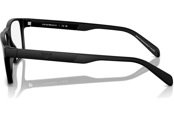 Okulary korekcyjne Emporio Armani EA3233 5001 Prostokątne Czarne