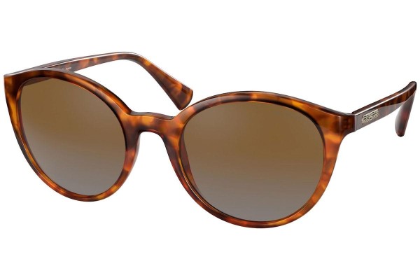 Okulary przeciwsłoneczne Ralph by Ralph Lauren RA5273 5885T5 Polarized Okrągłe Havana