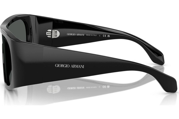 Okulary przeciwsłoneczne Giorgio Armani AR8222U 500187 Pojedyncze | Shield Czarne