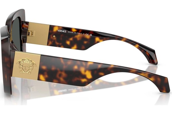 Okulary przeciwsłoneczne Versace VE4467U 108/87 Kwadratowe Havana