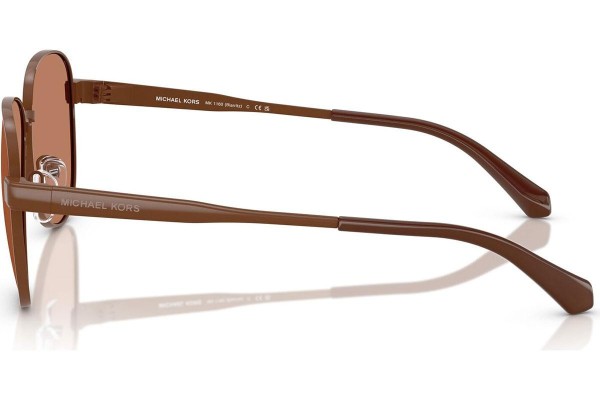 Okulary przeciwsłoneczne Michael Kors MK1160 1902/3 Pilotki (Aviator) Brązowe