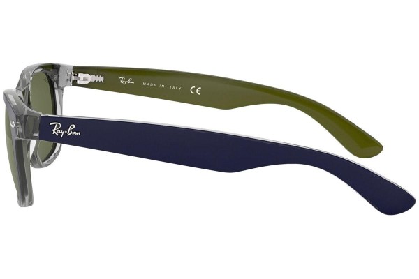 Okulary przeciwsłoneczne Ray-Ban New Wayfarer Bicolor RB2132 6188 Kwadratowe Niebieskie