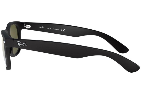 Okulary przeciwsłoneczne Ray-Ban New Wayfarer Flash RB2132 622/30 Kwadratowe Czarne