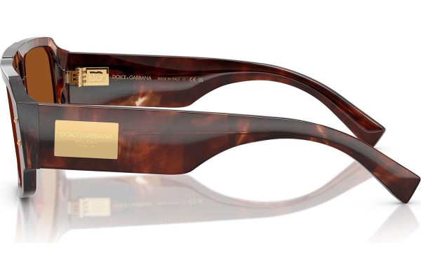 Okulary przeciwsłoneczne Dolce & Gabbana DG4482 322273 Kwadratowe Havana