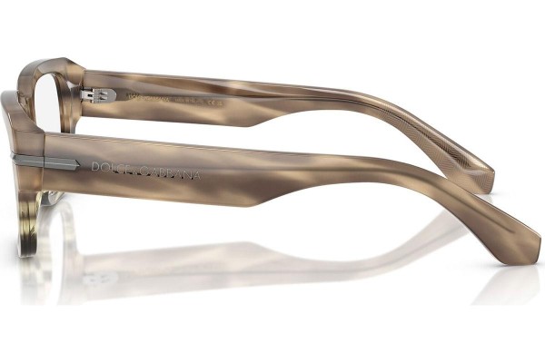 Okulary korekcyjne Dolce & Gabbana DG3408 3439 Kwadratowe Havana