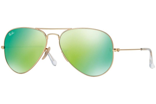 Okulary przeciwsłoneczne Ray-Ban Aviator Flash Lenses RB3025 112/19 Pilotki (Aviator) Złote