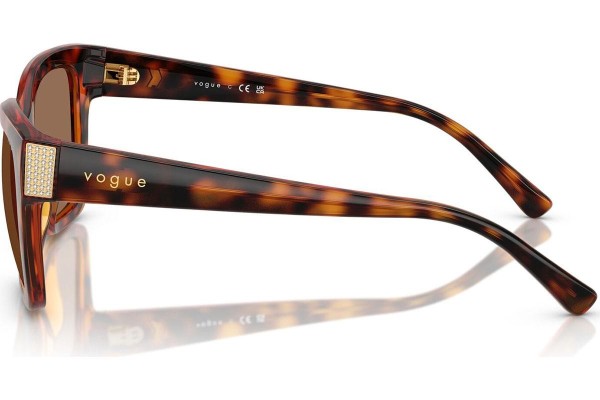 Okulary przeciwsłoneczne Vogue Eyewear VO5613SB W65673 Kocie oczy Havana