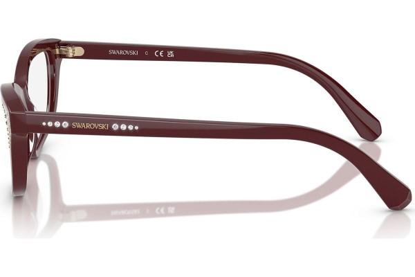 Okulary korekcyjne Swarovski SK2034 1008 Kocie oczy Czerwone