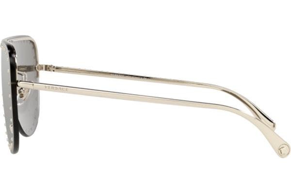 Okulary przeciwsłoneczne Versace VE2230B 12526G Pojedyncze | Shield Złote