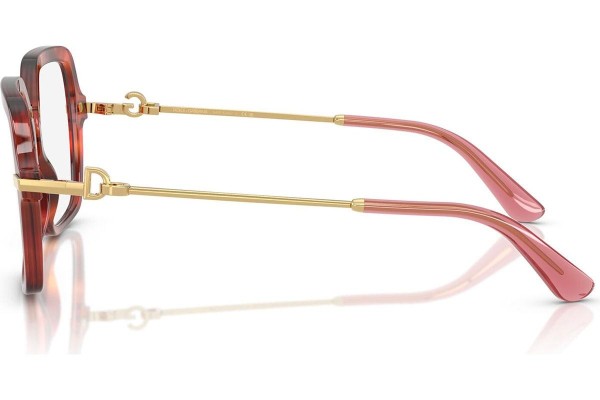 Okulary korekcyjne Dolce & Gabbana DG3396 3444 Kwadratowe Havana