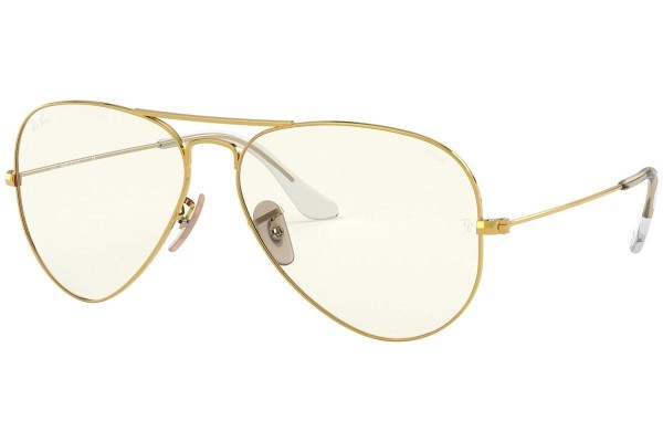 Okulary przeciwsłoneczne Ray-Ban Aviator Everglasses RB3025 001/5F blue-light [non-prescription] Pilotki (Aviator) Złote