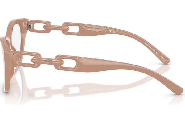 Okulary korekcyjne Emporio Armani EA3223U 5146 Kocie oczy Brązowe
