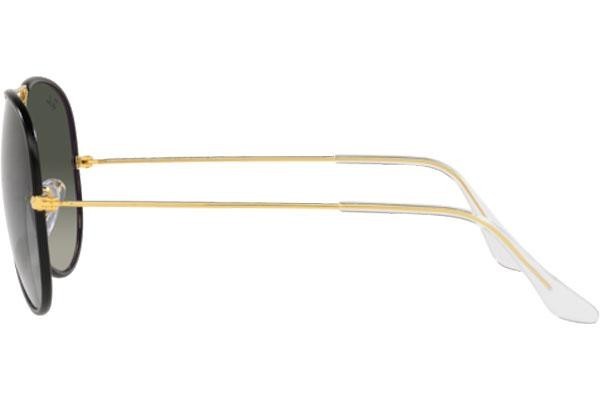 Okulary przeciwsłoneczne Ray-Ban Aviator Full Color RB3025JM 919671 Pilotki (Aviator) Czarne