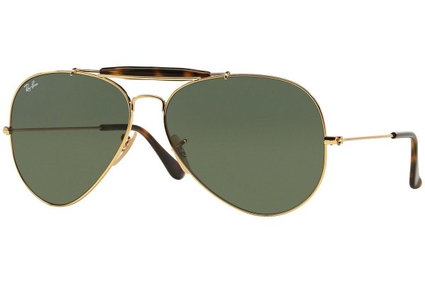 Okulary przeciwsłoneczne Ray-Ban Outdoorsman II RB3029 181 Pilotki (Aviator) Złote
