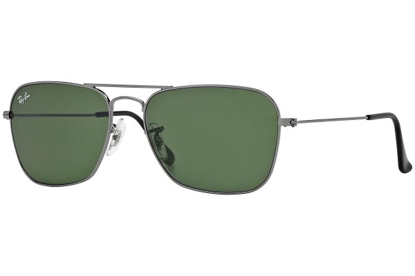 Okulary przeciwsłoneczne Ray-Ban Caravan RB3136 004 Pilotki (Aviator) Srebrne
