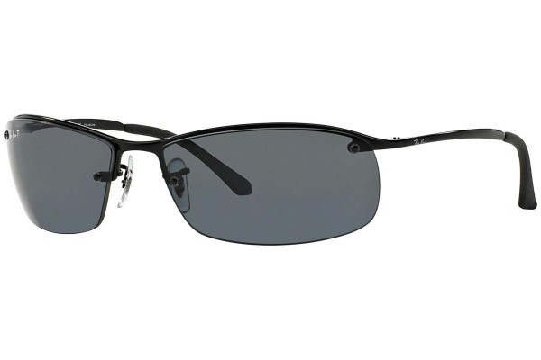 Ochelari de soare Ray-Ban RB3183 002/81 Polarized Dreptunghiulari Negri