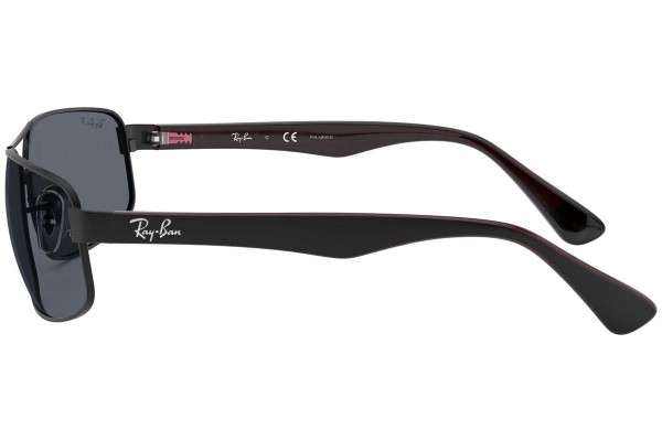 Okulary przeciwsłoneczne Ray-Ban RB3445 006/P2 Polarized Prostokątne Czarne