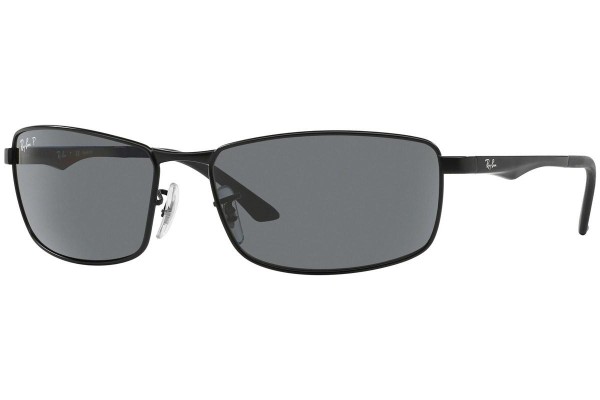 Слънчеви очила Ray-Ban RB3498 006/81 Polarized Правоъгълни Черна