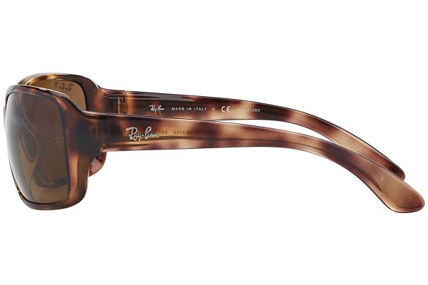 Okulary przeciwsłoneczne Ray-Ban RB4068 642/57 Polarized Kwadratowe Havana