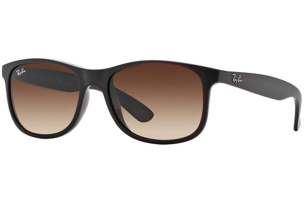 Ochelari de soare Ray-Ban Andy RB4202 607313 Pătrați Maro