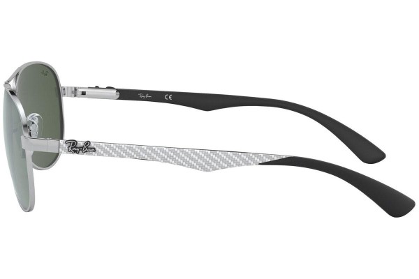 Okulary przeciwsłoneczne Ray-Ban Carbon Fibre RB8313 003/40 Pilotki (Aviator) Srebrne