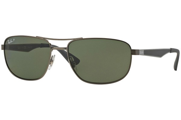 Okulary przeciwsłoneczne Ray-Ban RB3528 029/9A Polarized Pilotki (Aviator) Szare