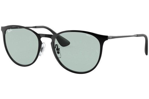 Okulary przeciwsłoneczne Ray-Ban Erika Metal RB3539 002/Q5 Okrągłe Czarne