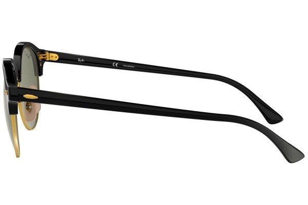 Okulary przeciwsłoneczne Ray-Ban Clubround Classic RB4246 901/58 Polarized Okrągłe Czarne