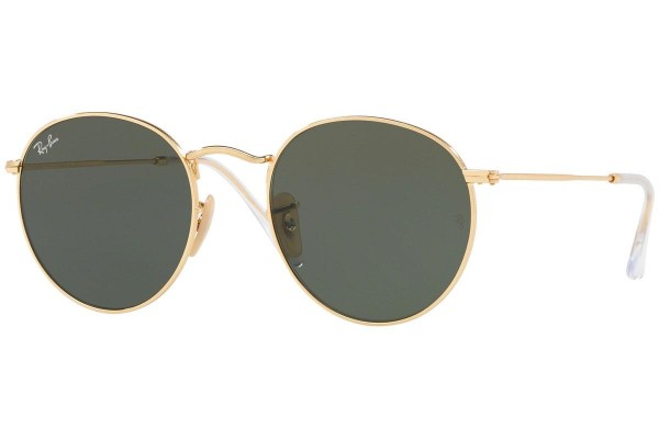 Слънчеви очила Ray-Ban Round Flat Lenses RB3447N 001 Заоблени Златна